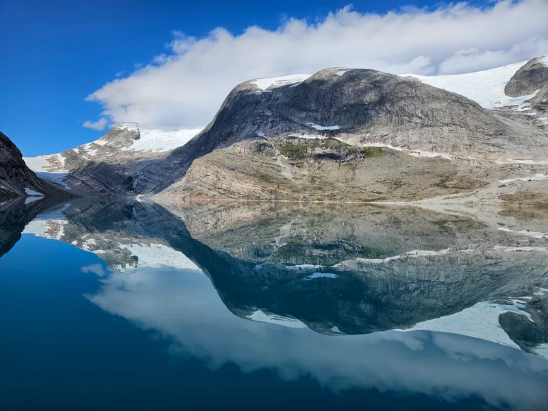 The blue lake panorama